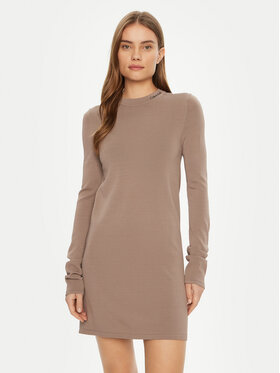 Calvin Klein Jeans Calvin Klein Jeans Kleid für den Alltag Smooth J20J224831 Beige Slim Fit
