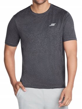 Skechers Skechers T-Shirt TS233-BKCC Szary Standard Fit