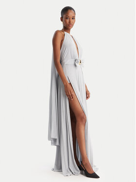 Elisabetta Franchi Elisabetta Franchi Sukienka wieczorowa AB-R13-51E2-V860 Srebrny Regular Fit