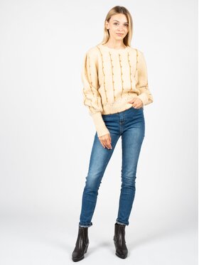 Silvian Heach Silvian Heach Sweter PGA22187 Beżowy Oversize