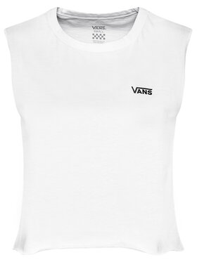 Vans Bluza Junior V Muscle Crop VN0A4DNG Bela Regular Fit