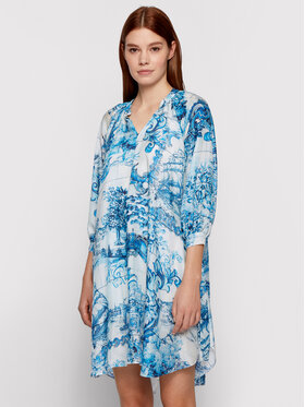 BOSS Boss Лятна рокля Difloru 50454550 Син Oversize