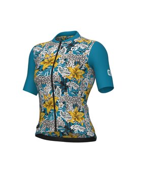 Alé Cycling Alé Cycling Koszulka rowerowa PR-E Hibiscus Niebieski Fitted Fit
