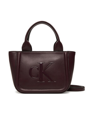 Calvin Klein Calvin Klein Kabelka Bold Ck Small Tote With Strap LV04F3219G Bordová