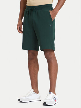 Tommy Hilfiger Tommy Hilfiger Sportske kratke hlače Essential Terry MW0MW37240 Zelena Regular Fit