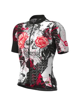 Alé Cycling Alé Cycling Koszulka rowerowa PR-R Skull Czerwony Fitted Fit