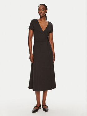 Tommy Hilfiger Tommy Hilfiger Rochie de zi Utility WW0WW42578 Negru Regular Fit