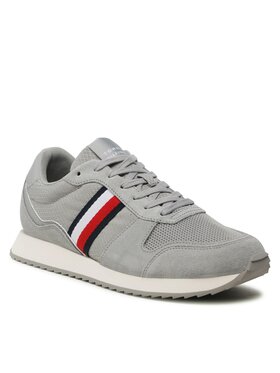 Tommy Hilfiger Tommy Hilfiger Laisvalaikio batai Runner Evo Mix FM0FM04699 Pilka