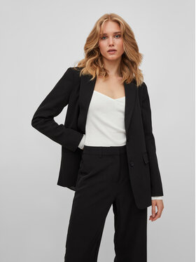 Vila Vila Сако Kamma 14082622 Черен Relaxed Fit