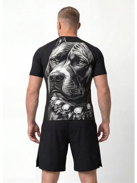 PITBULL PITBULL Koszulka techniczna BLACKY Czarny Regular Fit