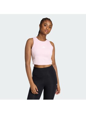 adidas adidas Top 158749 Różowy Slim Fit