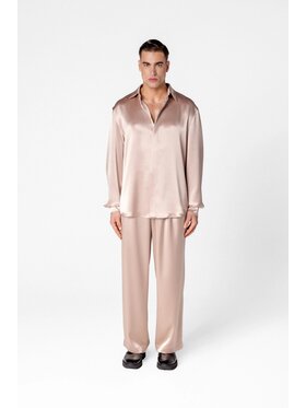 LE POSSÉ LE POSSÉ Πουκάμισο MSSWCF Χάλκινο Regular Fit
