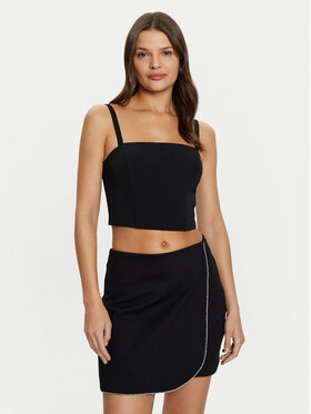 Guess Guess Top W5RH26 WGLO2 Czarny Regular Fit