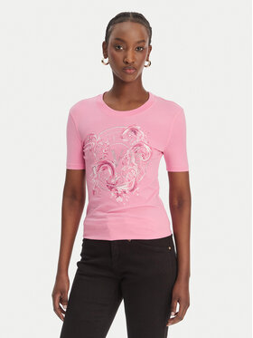 Versace Jeans Couture Versace Jeans Couture T-Shirt 80HAHE01 CJ02E Růžová Slim Fit