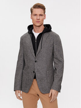 Boss Boss Švarkas C-Hanry-Hoodie-234 50502528 Pilka Slim Fit