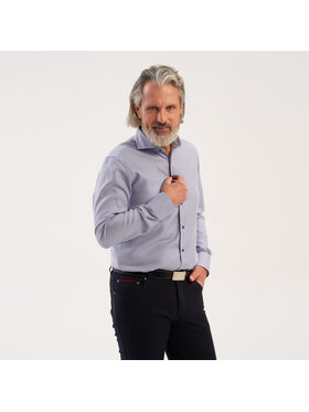 Willsoor Willsoor Koszula 42952sl Niebieski jasny Slim Fit