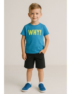 MINOTI MINOTI T-Shirt 13tee 36 Turkusowy Regular Fit