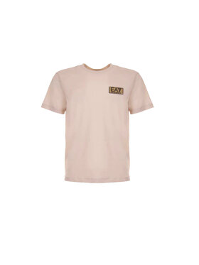 EA7 Emporio Armani EA7 Emporio Armani T-Shirt 3DPT07-PJM9Z Beżowy Regular Fit