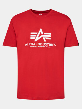 Alpha Industries Alpha Industries Tričko Basic 100501 Červená Regular Fit