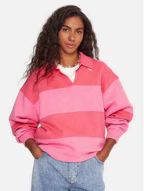 Roxy Roxy Pulóver Cross Your Mind ERJFT05015 Rózsaszín Boxy Fit