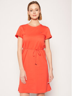 Tommy Hilfiger Tommy Hilfiger Sukienka codzienna Angela WW0WW27812 Pomarańczowy Regular Fit