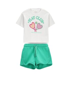 Coccodrillo Coccodrillo Komplet t-shirt i spodenki WC6117417XXG-022 Kolorowy Regular Fit