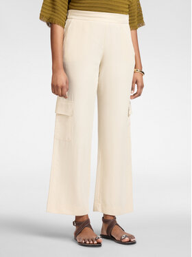 Elena Mirò Elena Mirò Pantaloni di tessuto P027P000482N002 Crema Regular Fit