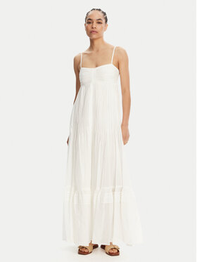 TWINSET TWINSET Rochie de vară 251LM2WDD Alb Regular Fit