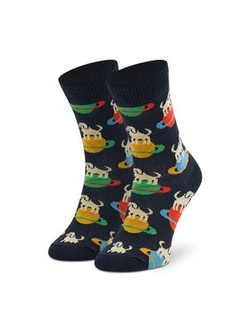 Happy Socks Happy Socks Skarpety Wysokie Dziecięce KLAI01-6500 Granatowy