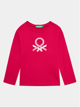 United Colors Of Benetton United Colors Of Benetton Majica 3I9WG10A3 Ružičasta Regular Fit