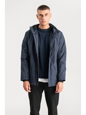 TeeShoppen TeeShoppen Kurtka przeciwdeszczowa 'Basic Collection' Granatowy Regular Fit