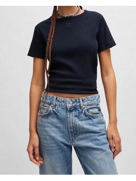 HUGO Hugo T-Shirt Deloris Tmavomodrá Regular Fit