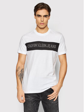 Calvin Klein Jeans Calvin Klein Jeans Тишърт J30J319296 Бял Regular Fit