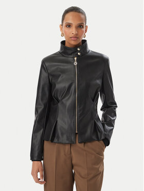 Rinascimento Rinascimento Jakna od imitacije kože CFC0130174003 Crna Slim Fit