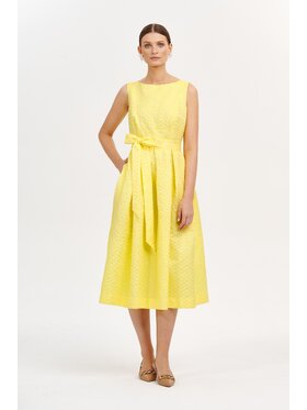CASTELLANI CASTELLANI Sukienka codzienna Sukienka Emilie Żółty Regular Fit