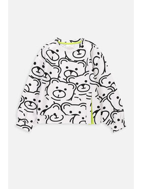 Coccodrillo Coccodrillo Bluza WC4132101JPK-001 Biały Regular Fit