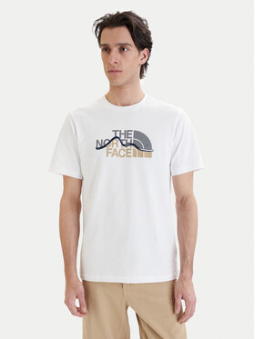 The North Face The North Face T-krekls Mountain Line NF0A8GUX Balts Regular Fit