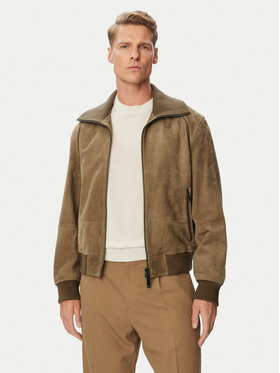 HUGO HUGO Giacca di pelle 50567441 Beige Regular Fit