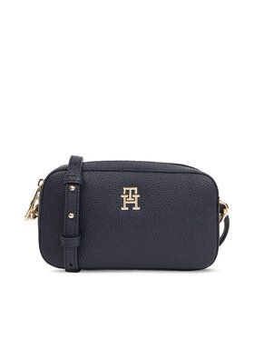 Tommy Hilfiger Tommy Hilfiger Ročna torba Th Emblem Camera Bag AW0AW15179 Mornarsko modra