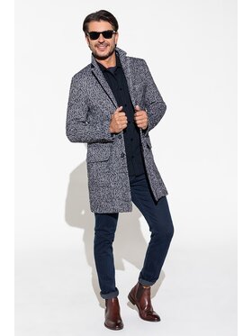 PAWO PAWO Płaszcz NERO Szary Slim Fit