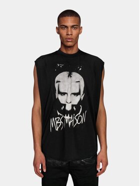 MADE BY SOCIETY MADE BY SOCIETY T-Shirt Tricou MONOLITH - T17483 Czarny Basic Fit