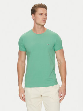 Tommy Hilfiger Tommy Hilfiger T-krekls MW0MW10800 Zaļš Slim Fit