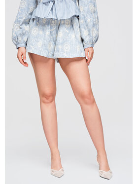 Ombre Ombre Szorty materiałowe OW-ST-E0012 Niebieski Relaxed Fit