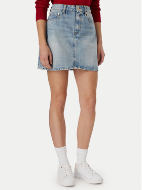 Tommy Hilfiger Tommy Hilfiger Džinsa svārki WW0WW50007 Zils Regular Fit