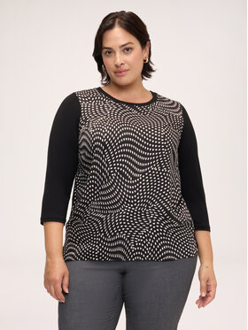 Fiorella Rubino Fiorella Rubino T-Shirt G048L009440N0Z3 Czarny Regular Fit