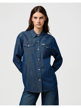 Wrangler Wrangler Koszula HERITAGE SHIRT Niebieski Regular Fit