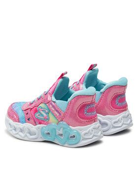 Skechers Tenisice Infinite Heart Lights 303755N/PKMT Srebrna