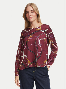 Marella Marella Blúzka Effetto 2625116112 Bordová Regular Fit