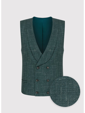 Pako Lorente Pako Lorente Kamizelka P23WP-8X-007 Zielony Slim Fit