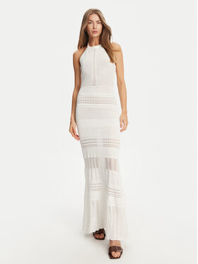 TWINSET TWINSET Strickkleid 251TT3105 Écru Slim Fit